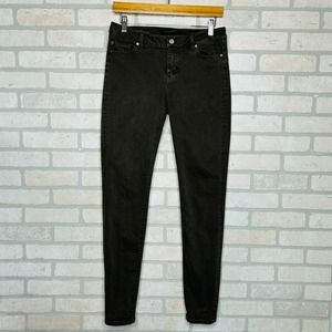 Grayish Olive Green Liverpool Hugger Skinny Jeans